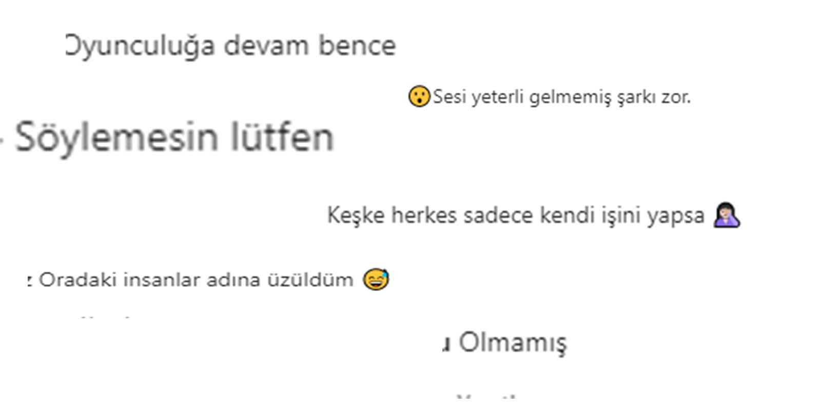 Gittiği mekanda kendisini sahneye atarak şarkı söyleyen Pelin Öztekin'in sesi beğenilmedi! Oyunculuğa devam bence