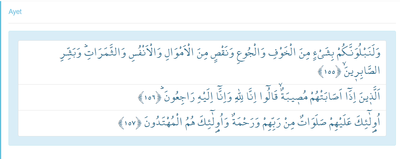 Cumhurbaşkanı Erdoğan okumuştu! Bakara Suresi kaç ayet? Bakara Suresi 155.ayet nedir? 