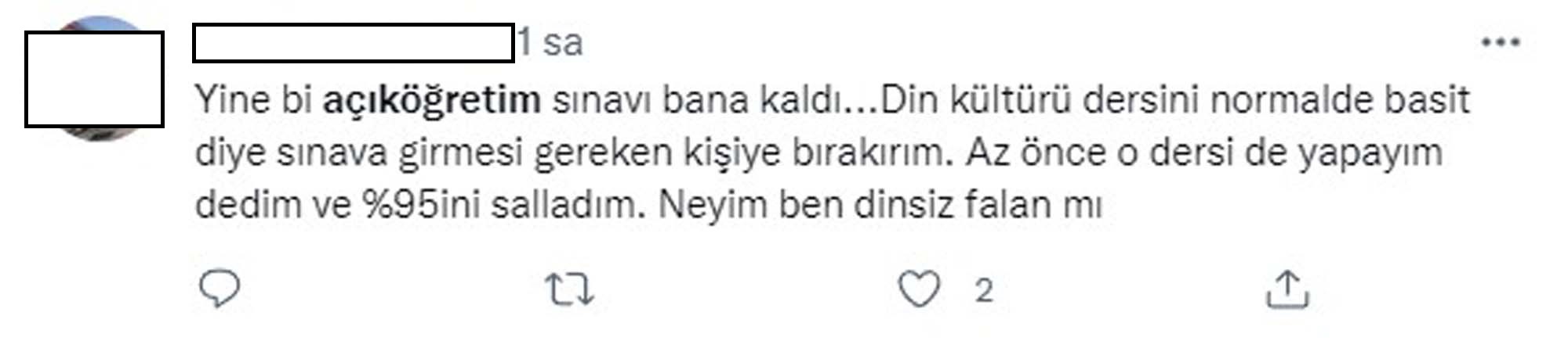 AÖL sınav yorumları Twitter 2021 | AÖL sınavı zor muydu, kolay mıydı 2021?