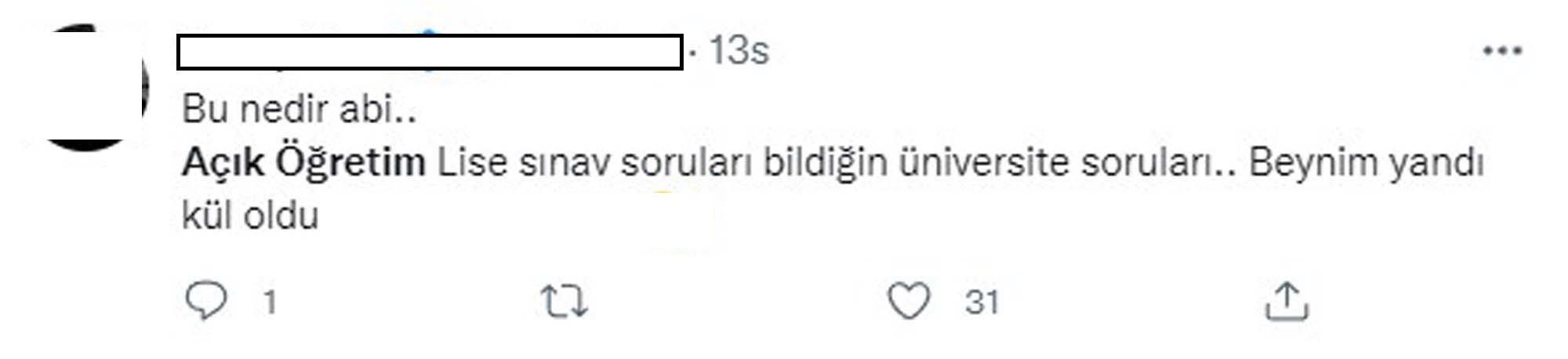 AÖL sınav yorumları Twitter 2021 | AÖL sınavı zor muydu, kolay mıydı 2021?