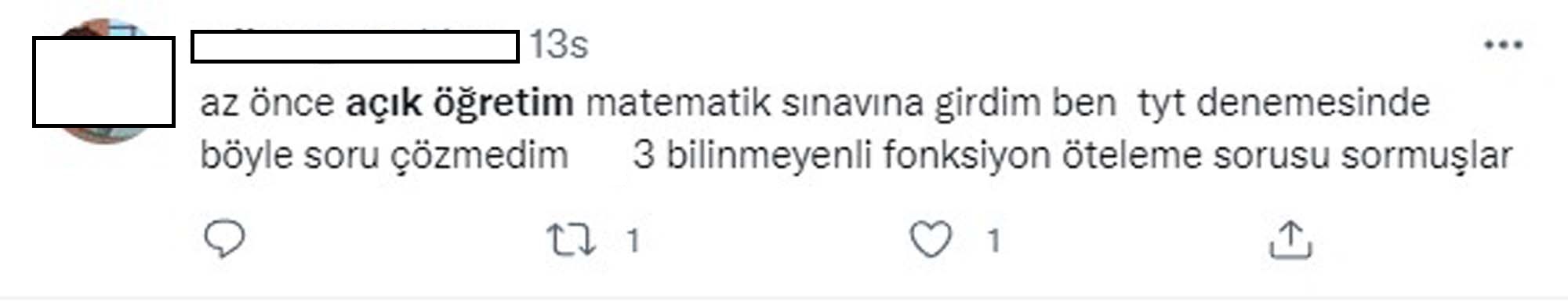 AÖL sınav yorumları Twitter 2021 | AÖL sınavı zor muydu, kolay mıydı 2021?