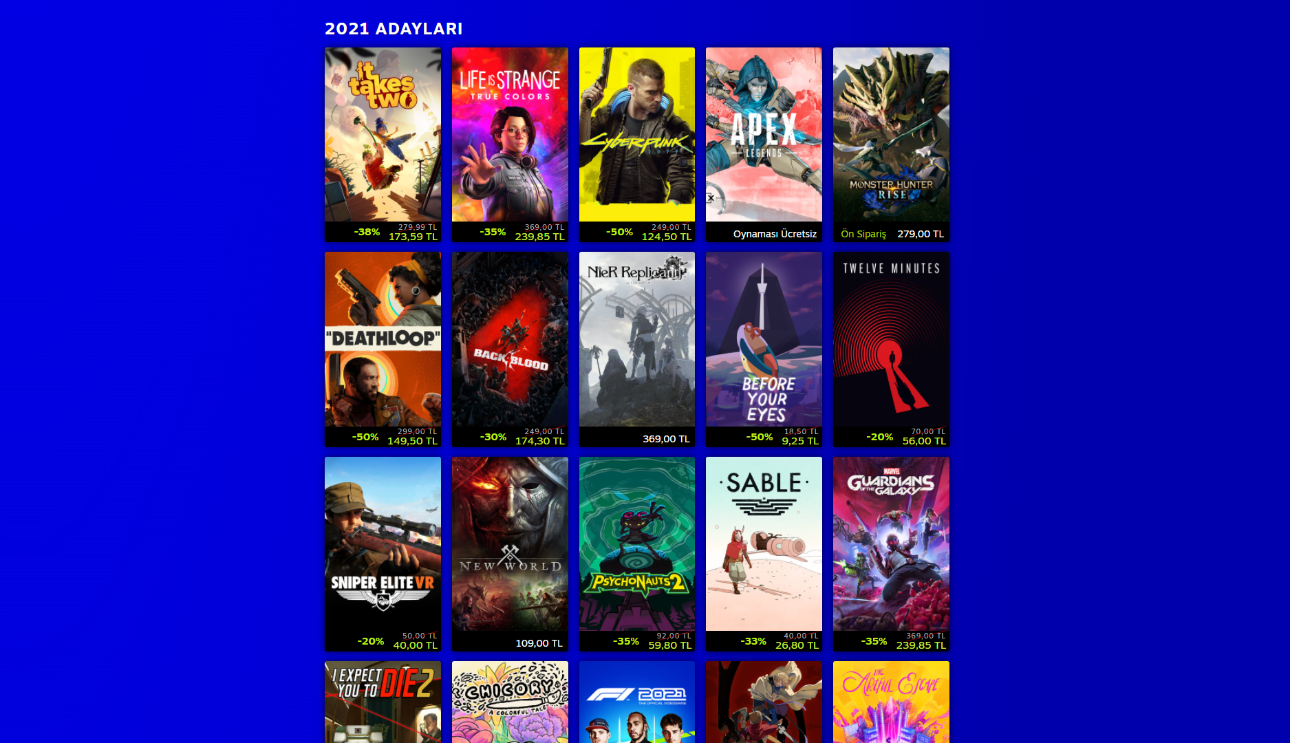 Steam The Game Awards indirimleri başladı mı, ne kadar indirim var? İşte 2021 Steam The Game Awards indirimleri