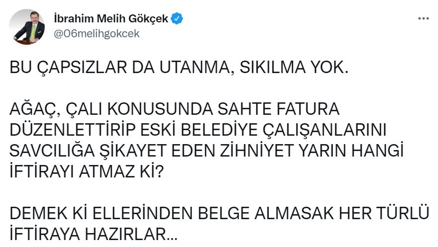 Kullandığı zırhlı aracı, belediyeye teslim eden Melih Gökçek, basın açıklamasına tepki gösterdi: Bu çapsızlarda utanma, sıkılma yok