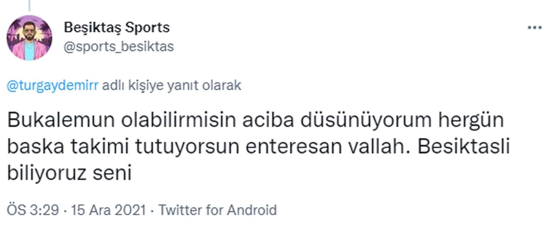 Hangi takımlı olduğuna karar veremeyen Turgay Demir yine kafa karıştırdı! Neyi desteklediğine karar veremedi!
