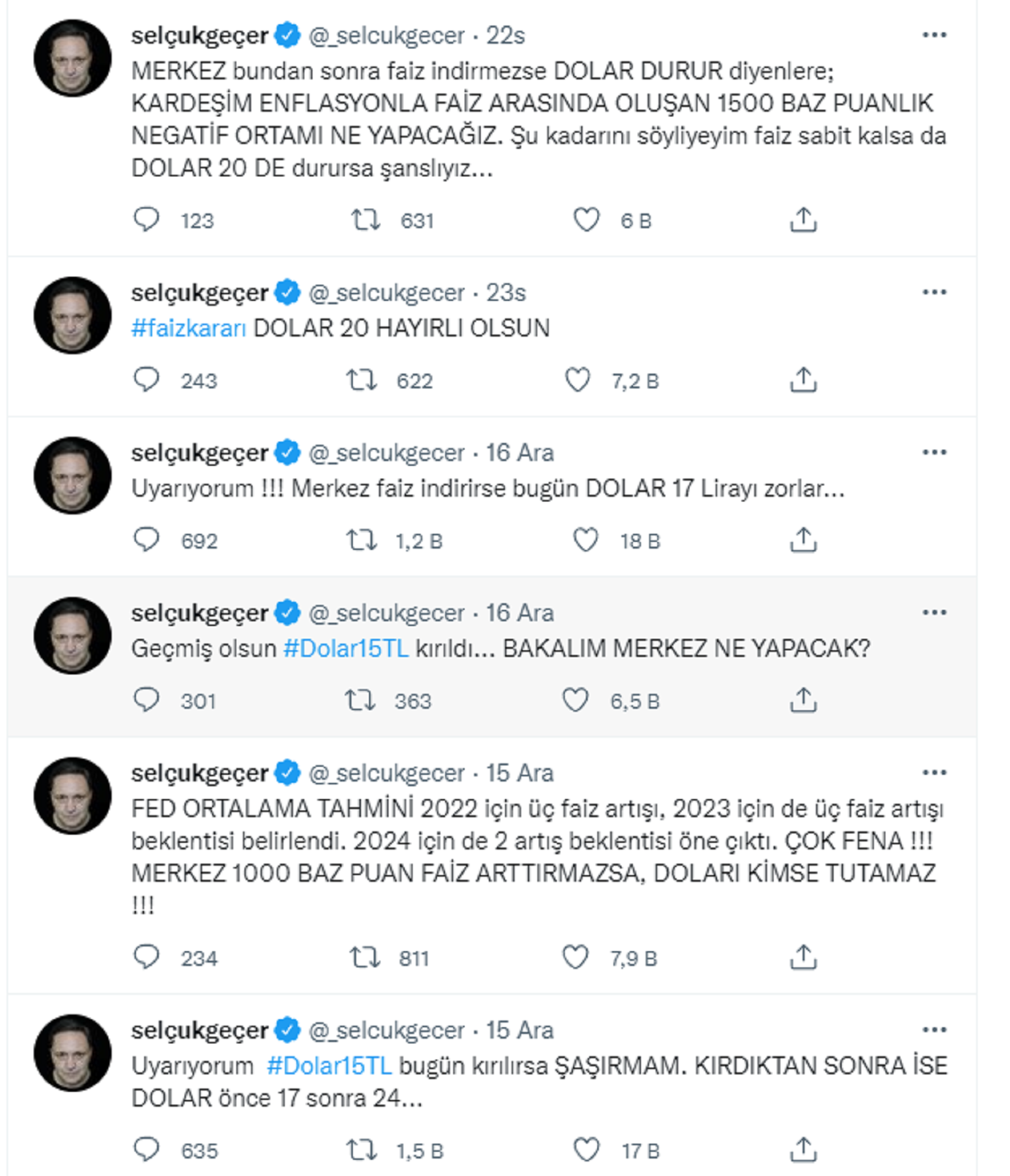  Dolar düşer mi, yükselir mi? Neden yükselir? Dolar 17 TL olur mu, 20 TL olur mu?
