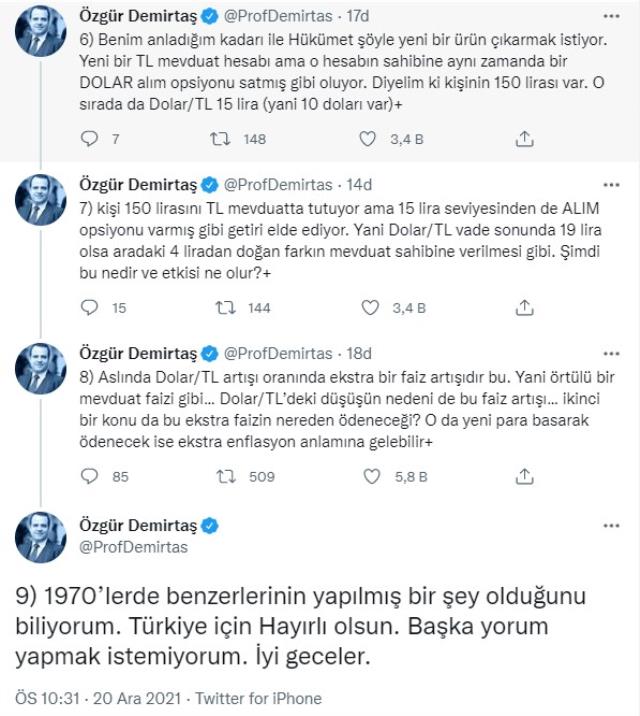 Cumhurbaşkanı Erdoğan'ın açıkladığı finansal araç ne anlama geliyor? Özgür Demirtaş'tan flaş paylaşım