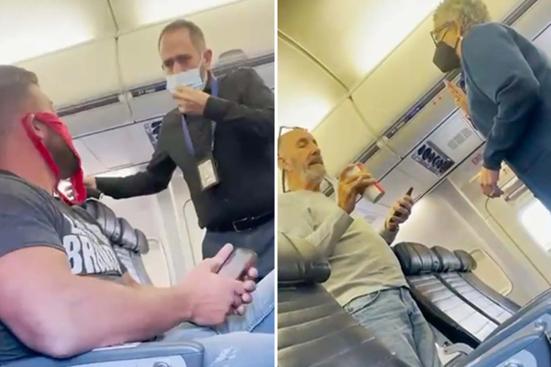 Görenler gördüklerine inanamadı! Maske kısıtlamasını protesto etmek için yüzüne tanga takıp uçağa bindi! 