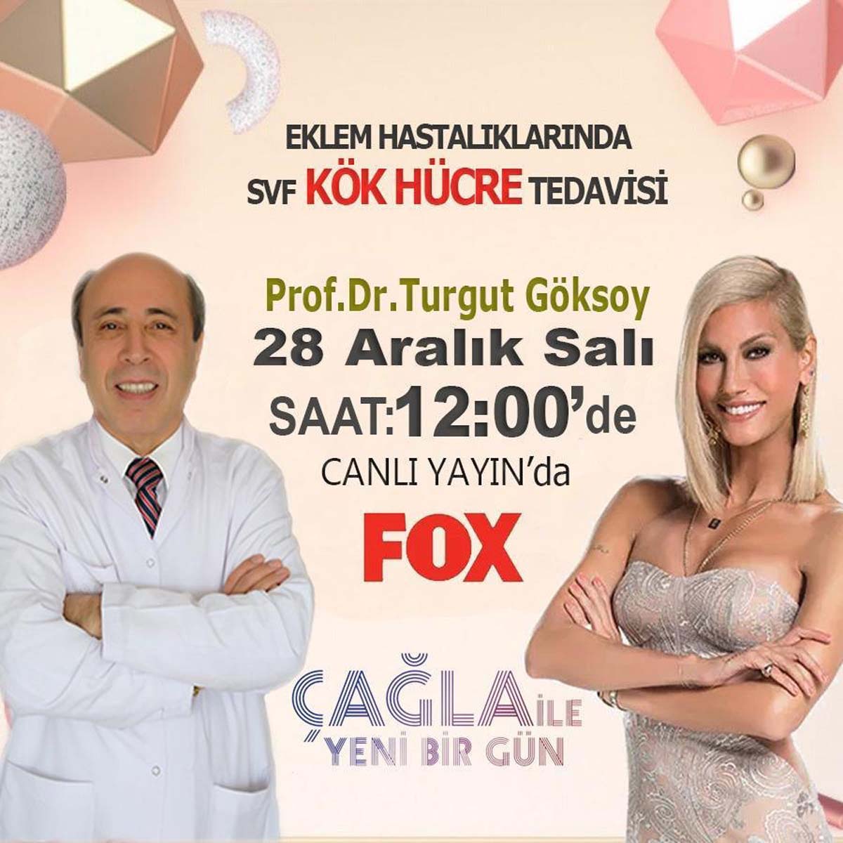 Bölge Hastanesi Yönetim Kurulu Başkanı Prof. Dr. Turgut Göksoy, Çağla Şikel'e konuk oluyor 
