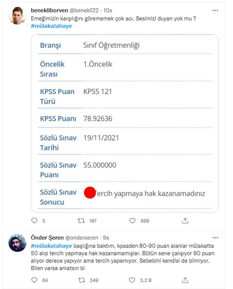 Sosyal medya tek ses oldu! KPSS'den yüksek puan alıp mülakatta elenen adaylar isyan etti! Sesimizi duyan yok mu?