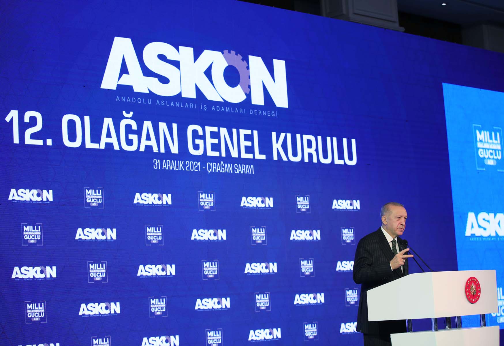 Cumhurbaşkanı Erdoğan ASKON Genel Kurulu'nda konuştu! Döviz kuru, enflasyon ve fahiş fiyat açıklaması! Tarih verdi