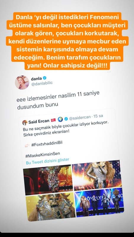 Şeytana taptığı itham edilen Danla Bilic'in paylaşımı olay oldu! Kısa süre içinde sildi! 