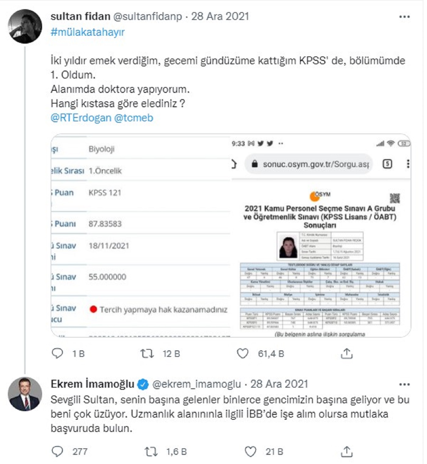 KPSS'deki mülakat haksızlığına destek vermişti! Ekrem İmamoğlu ne derse tersini yapıyor! Personel alımında yüksek puanlı adayları elediler
