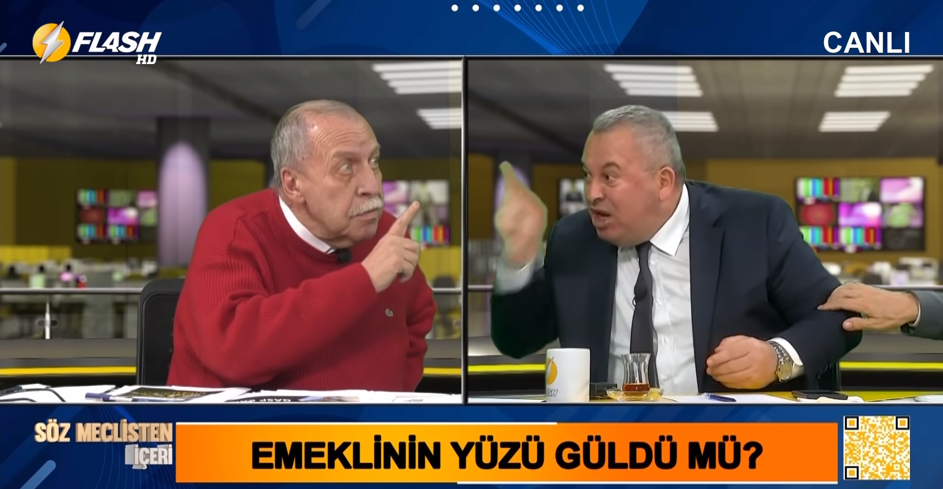 Cemal Enginyurt ve Yaşar Okuyan canlı yayında birbirine girdi! Bu işin katili sensin, Ben bu ülkede bakanlık yaptım sen kimsin?