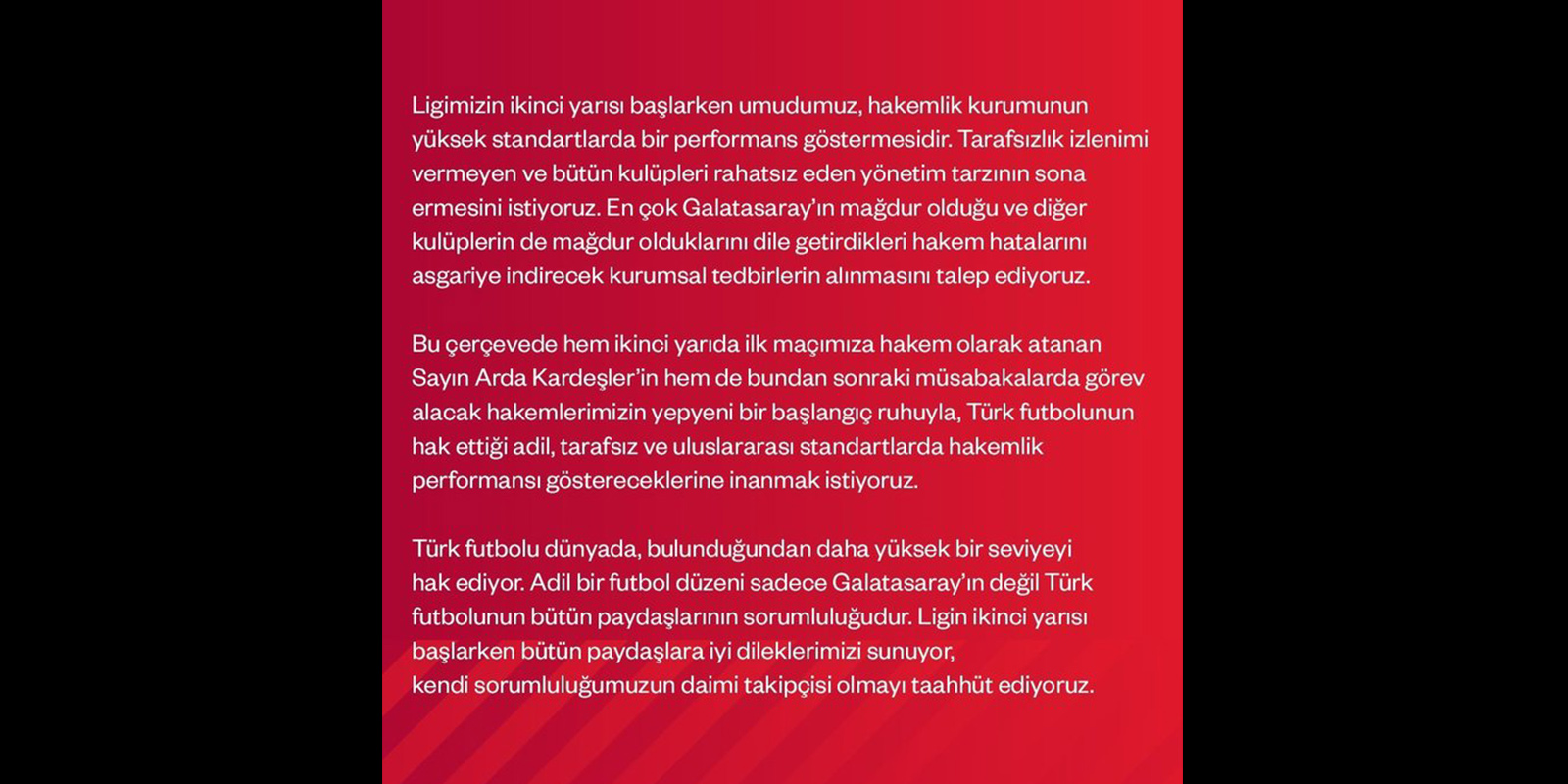 Son dakika | Hakem tepkisi! Galatasaray'dan flaş açıklama: Tedbirlerin alınmasını talep ediyoruz...