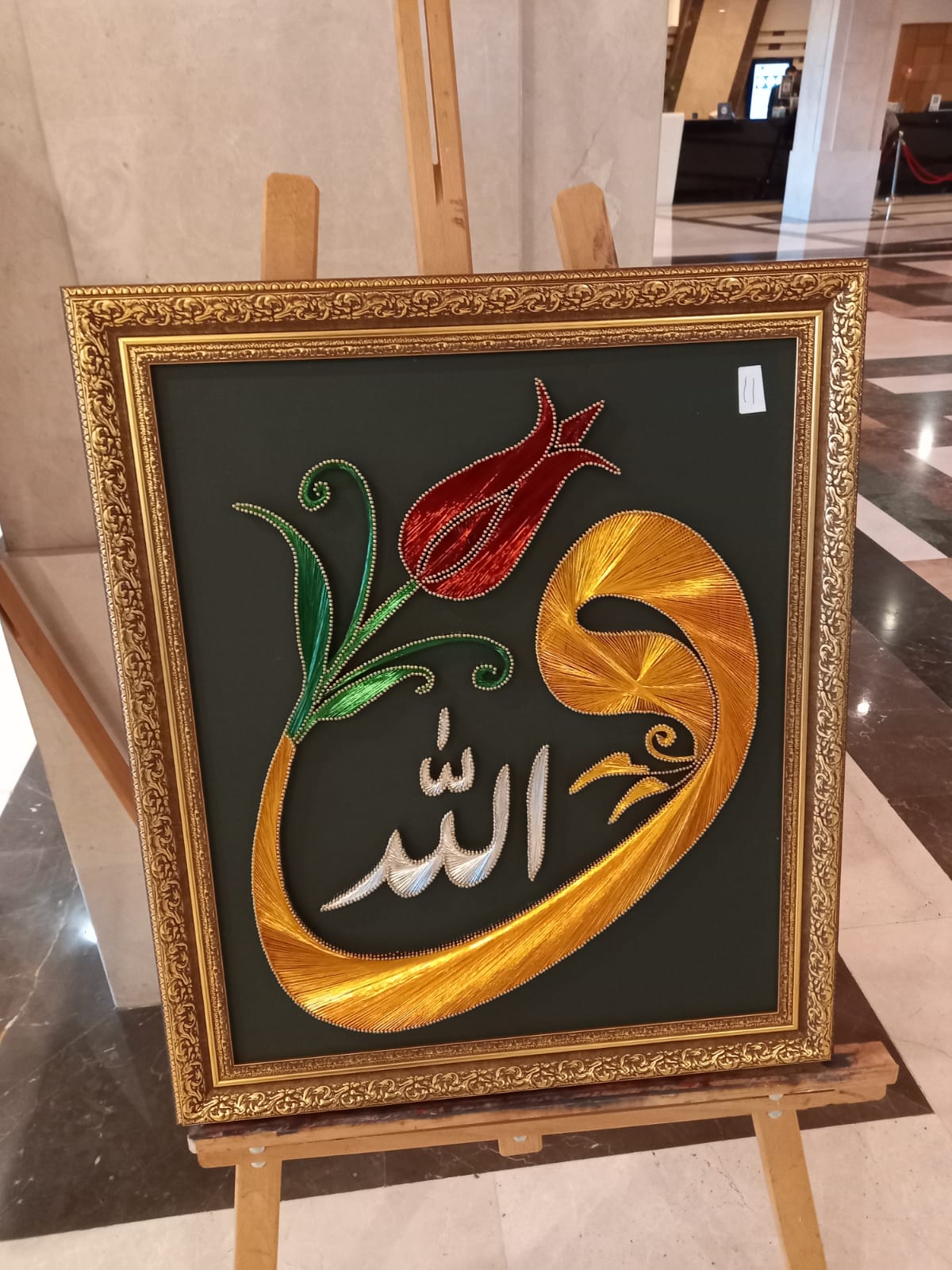 Gördüğü tablodan etkilenince filografi sanatıyla tanıştı! 70 yakın eser yapıp ilk sergisini açtı 