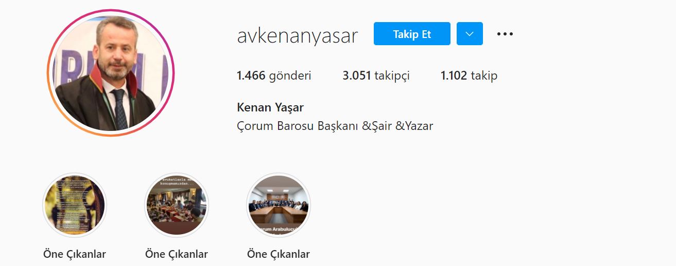 Kenan Yaşar kimdir? | Çorum Baro Başkanı Kenan Yaşar instagram hesabı nedir?