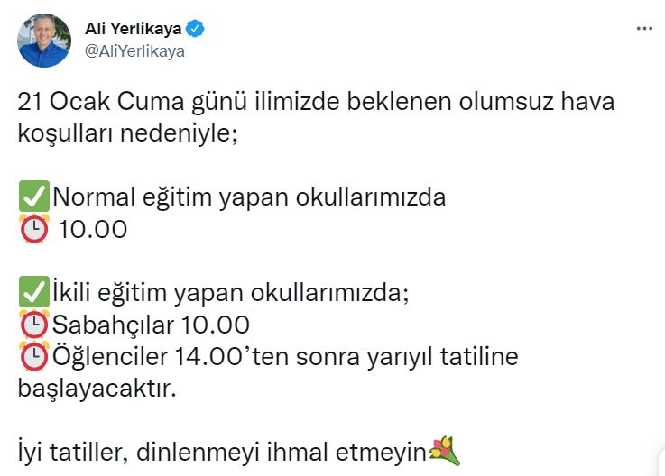 Son dakika | Vali Yerlikaya'dan okullara ilişkin flaş açıklama