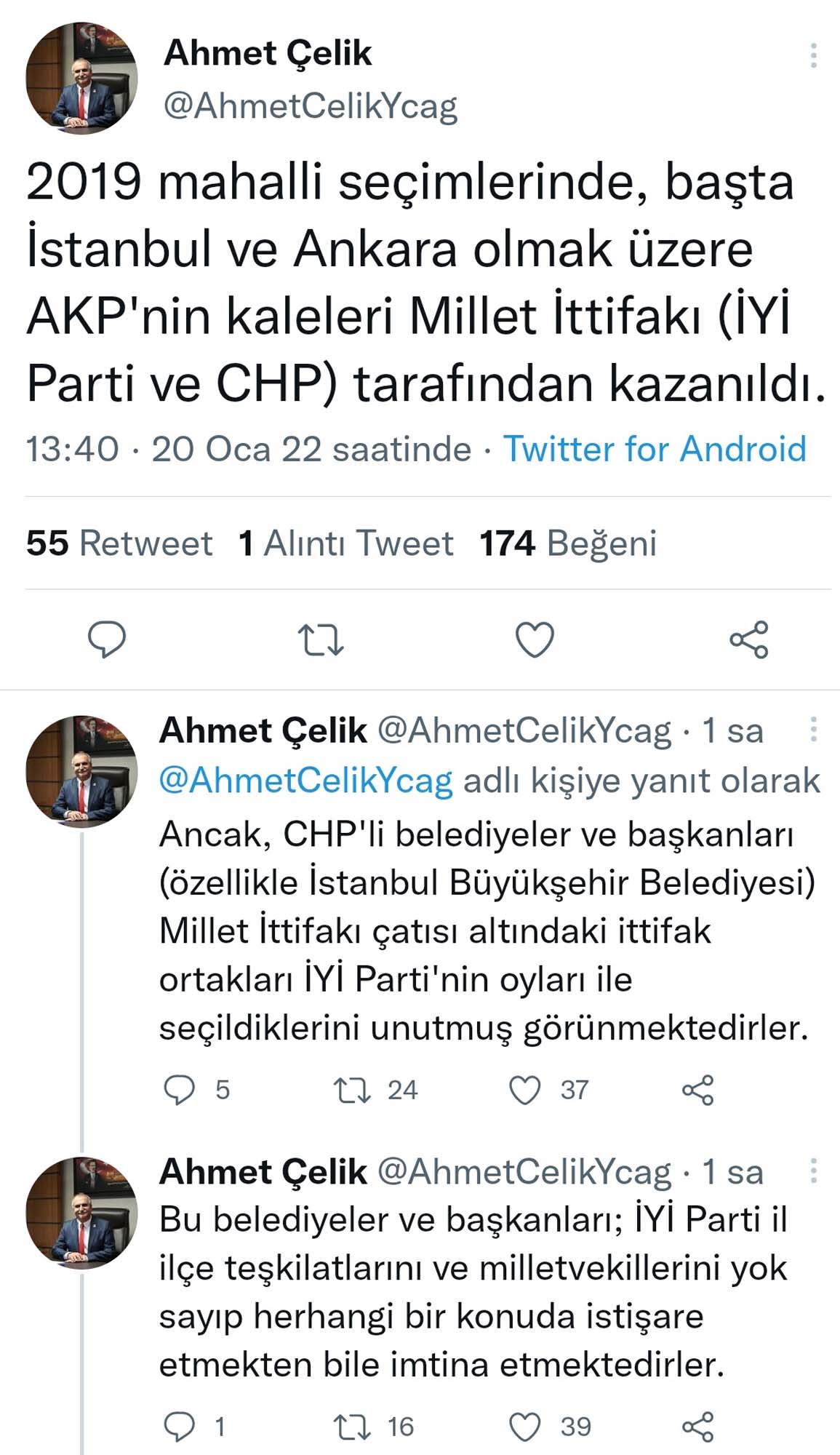 İYİ Parti'li Ahmet Çelik'ten, Millet İttifakı'nı tuzla buz edecek açıklama! CHP, İYİ Parti'nin oyları ile seçildiklerini unutuyor!