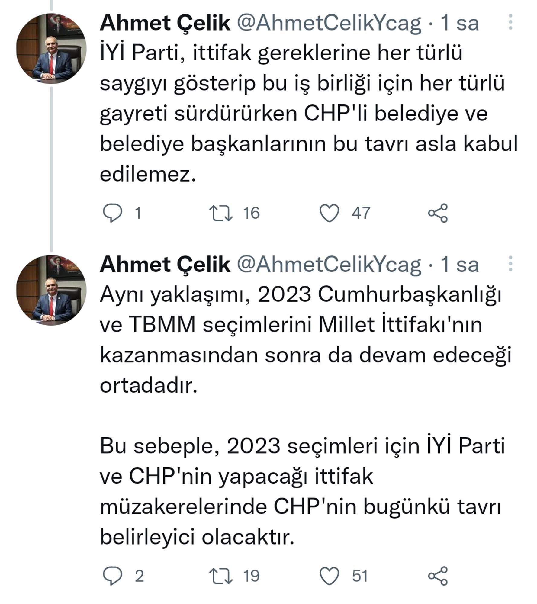İYİ Parti'li Ahmet Çelik'ten, Millet İttifakı'nı tuzla buz edecek açıklama! CHP, İYİ Parti'nin oyları ile seçildiklerini unutuyor!