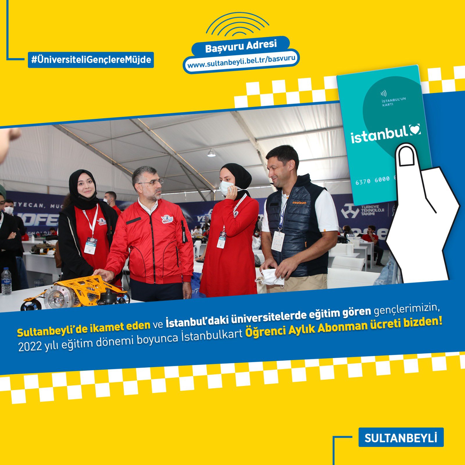 Sultanbeyli Belediyesi üniversite öğrencilerine ücretsiz İstanbulkart abonman başvurusu nasıl yapılır, şartları nedir 2022?