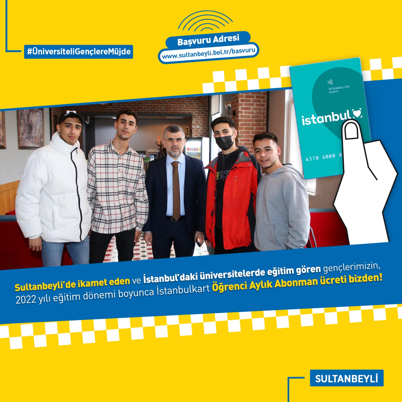 Sultanbeyli Belediyesi üniversite öğrencilerine ücretsiz İstanbulkart abonman başvurusu nasıl yapılır, şartları nedir 2022?