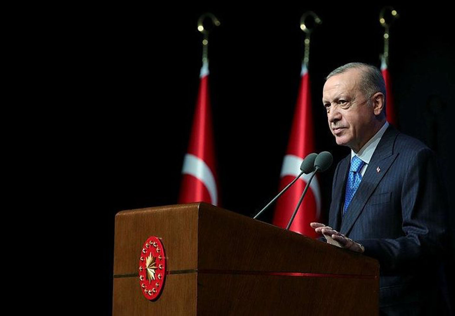 Cumhurbaşkanı ve AK Parti Genel Başkanı Recep Tayyip Erdoğan, Genişletilmiş İl Başkanları Toplantısı'nda konuştu