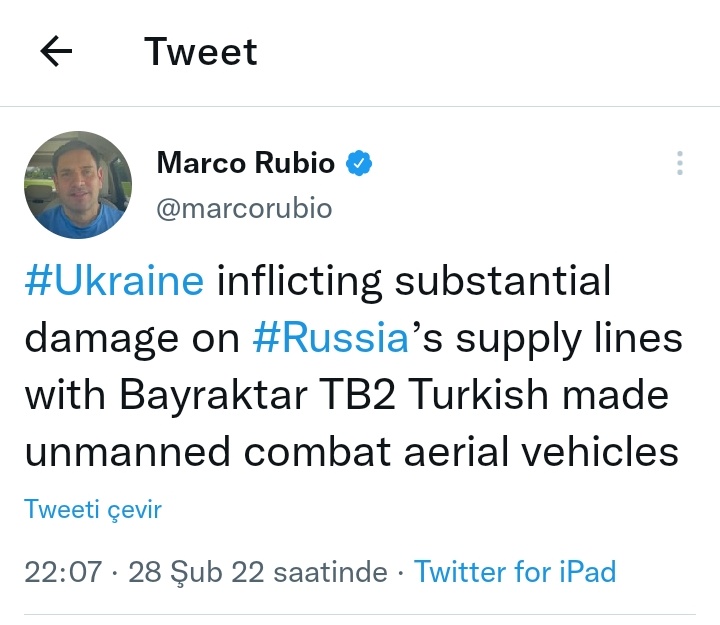 Türk SİHA'larının Rusya-Ukrayna savaşındaki başarısı Türk düşmanı senatörü bile dize getirdi