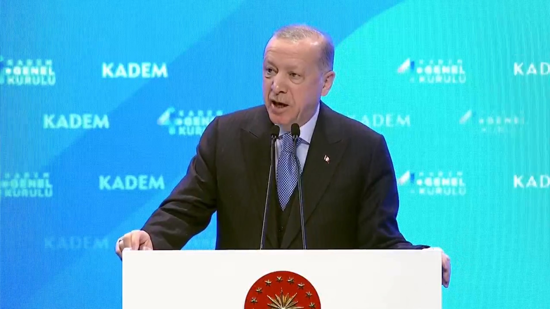 Cumhurbaşkanı Erdoğan, KADEM 4. Olağan Genel Kurulu'nda konuştu: Sizlere yeniden 28 Şubat inşa ettirmeyiz