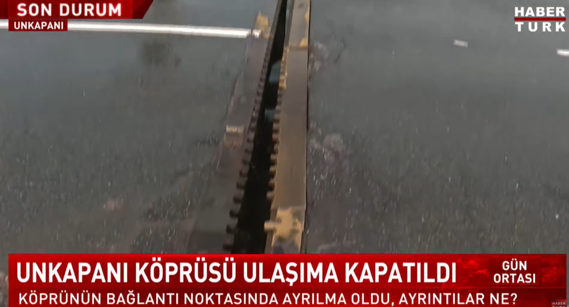 Son dakika |İstanbul'da tehlike: Unkapanı köprüsü açılma nedeniyle çift yönlü trafiğe kapatıldı