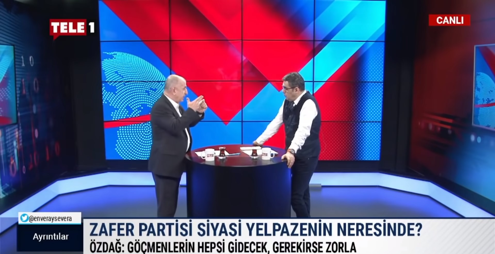 Enver Aysever ile Ümit Özdağ arasında Suriyeli mülteci polemiği! Özdağ göndereceğini söyledi, Aysever karşı çıktı 