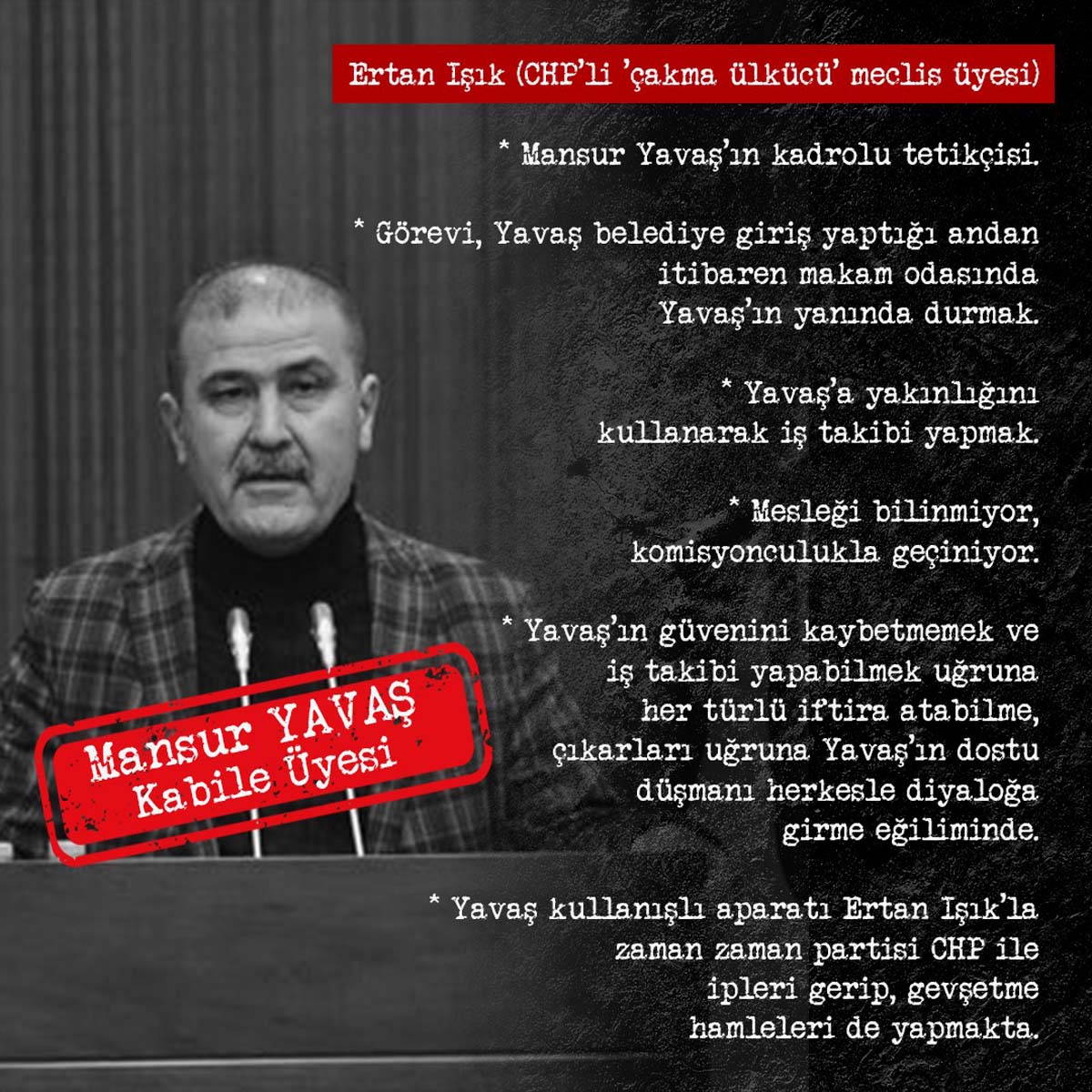 Mansur Yavaş'ın kabile üyeleri dedi, o isimleri tek tek ifşa etti! Ankara'yı Yükselciler, Servetçiler ve Fırsatçılar yönetiyormuş 