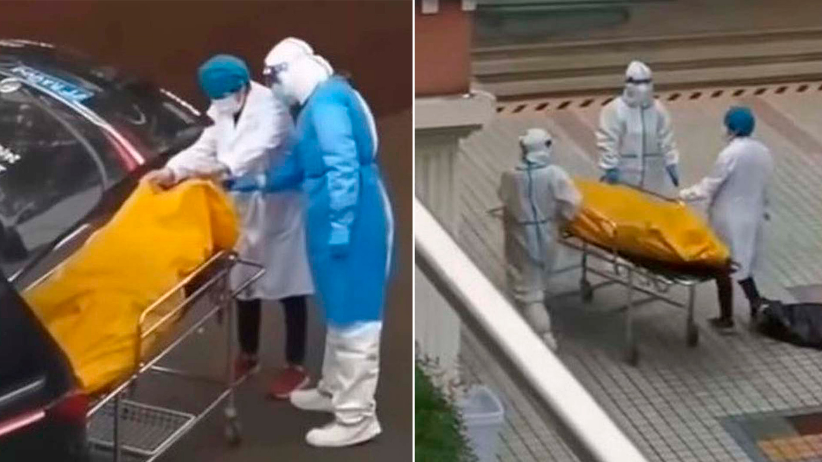 Koronavirüsün pençesindeki Çin'de akıl almaz olay! Öldüğü sanılan adam ceset torbasında canlandı! Hareket ettiğini görmediniz mi?