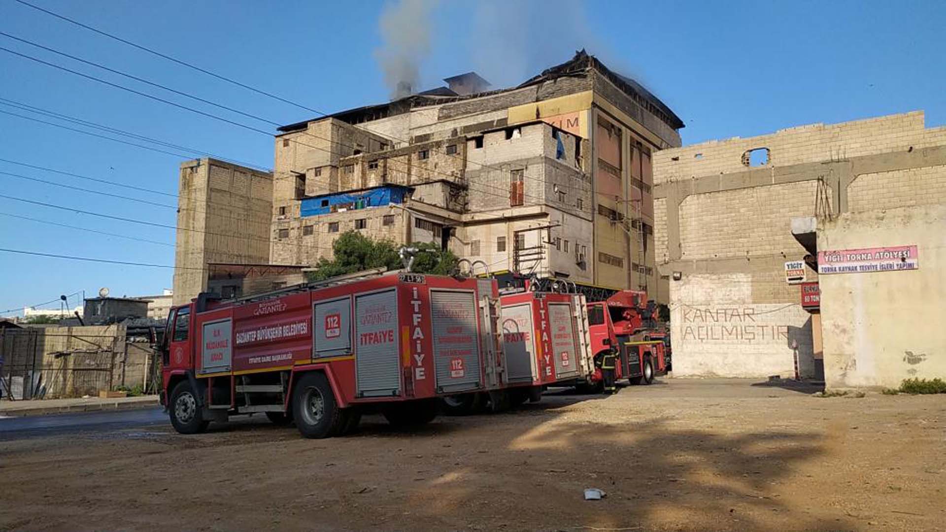 Gaziantep'te terlik fabrikasında yangın! Ölen veya yaralanan olmadı