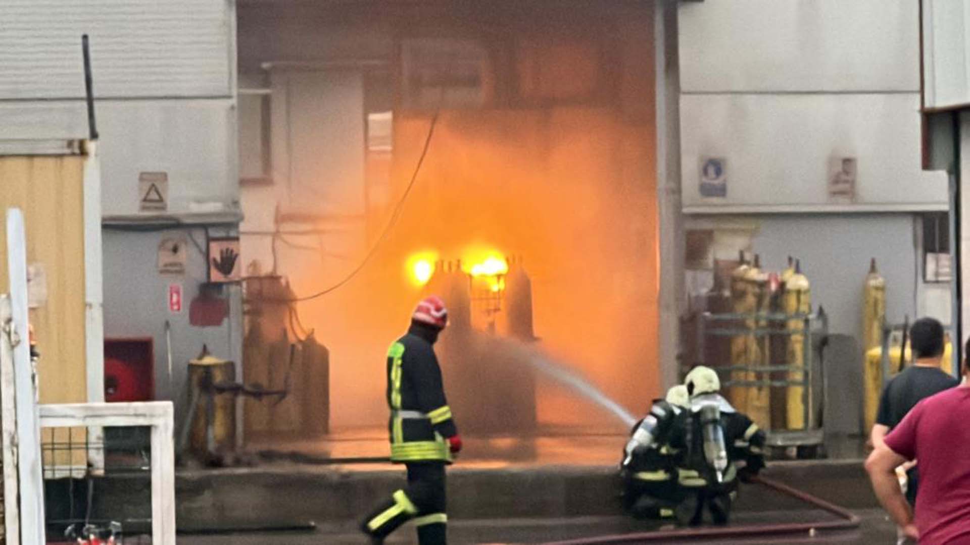 Kocaeli'nde korkutan kaza! Tüp dolum merkezi patladı!