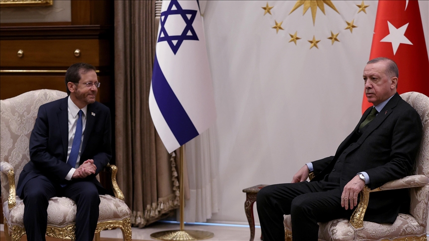 Cumhurbaşkanı Erdoğan, İsrail Cumhurbaşkanı ile görüştü