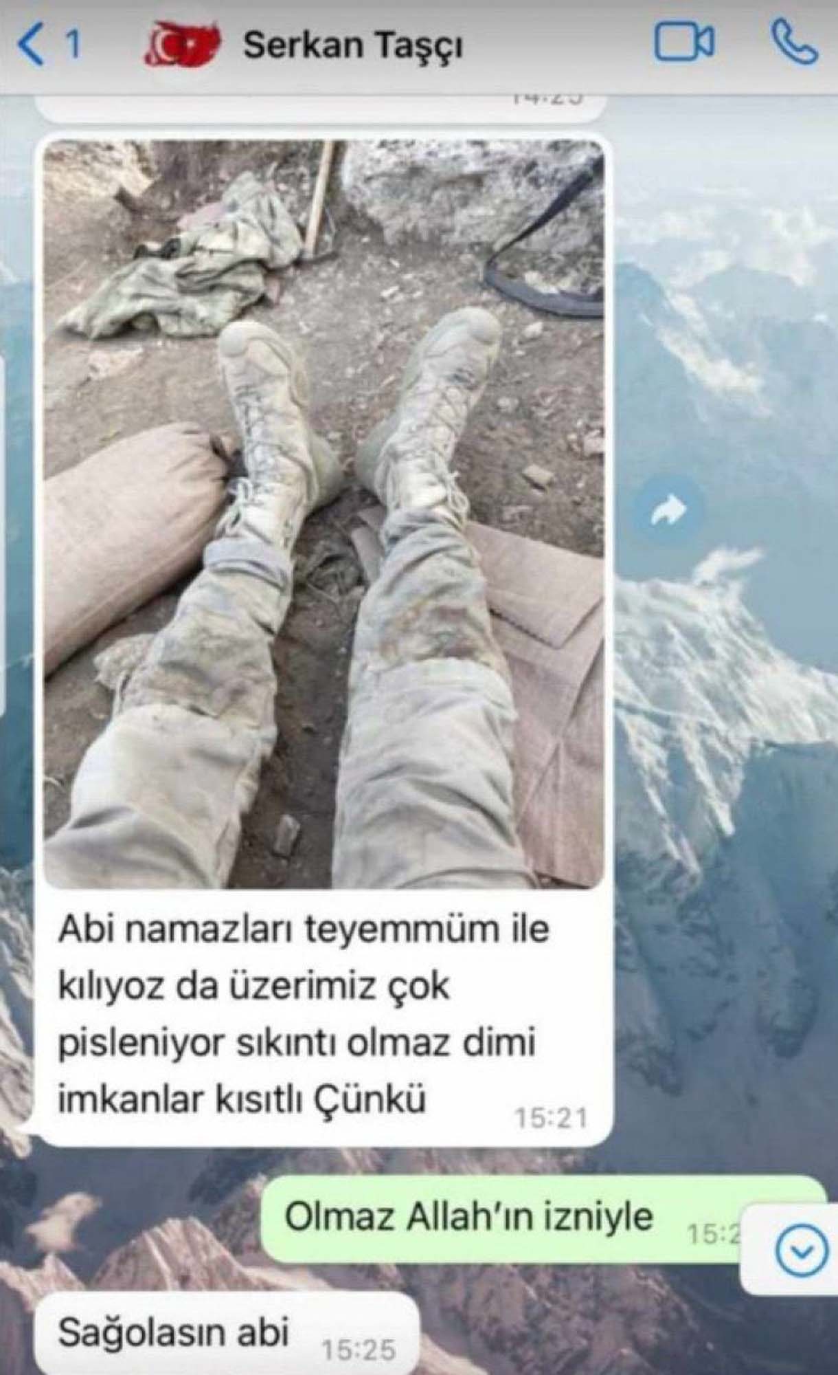 Şehit Serkan Taşçı'nın son mesajı yürekleri dağladı! Ağabey namazları teyemmüm ile kılıyoruz ama...