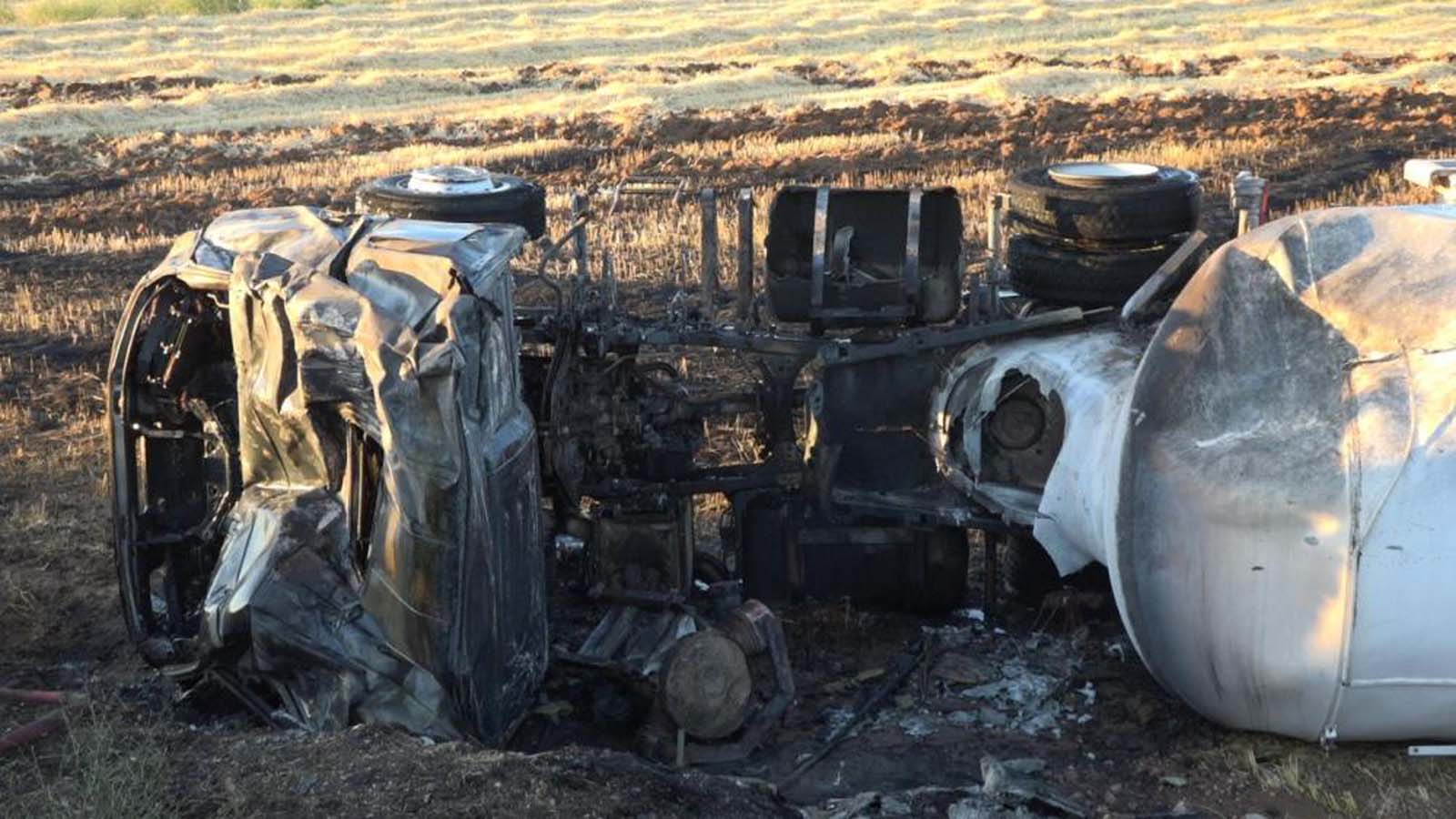 Aksaray'da tüyler ürperten kaza! Yanarak can verdi!