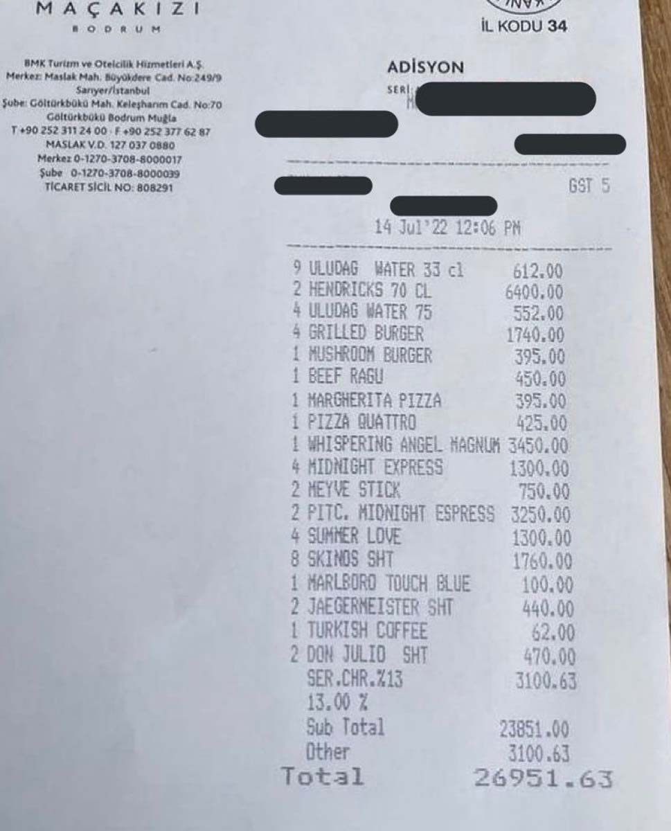 Bodrum esnafı iyice zıvanadan çıktı! Bırakın yemeği suyun fiyatını görünce dudağınız uçuklayacak! 