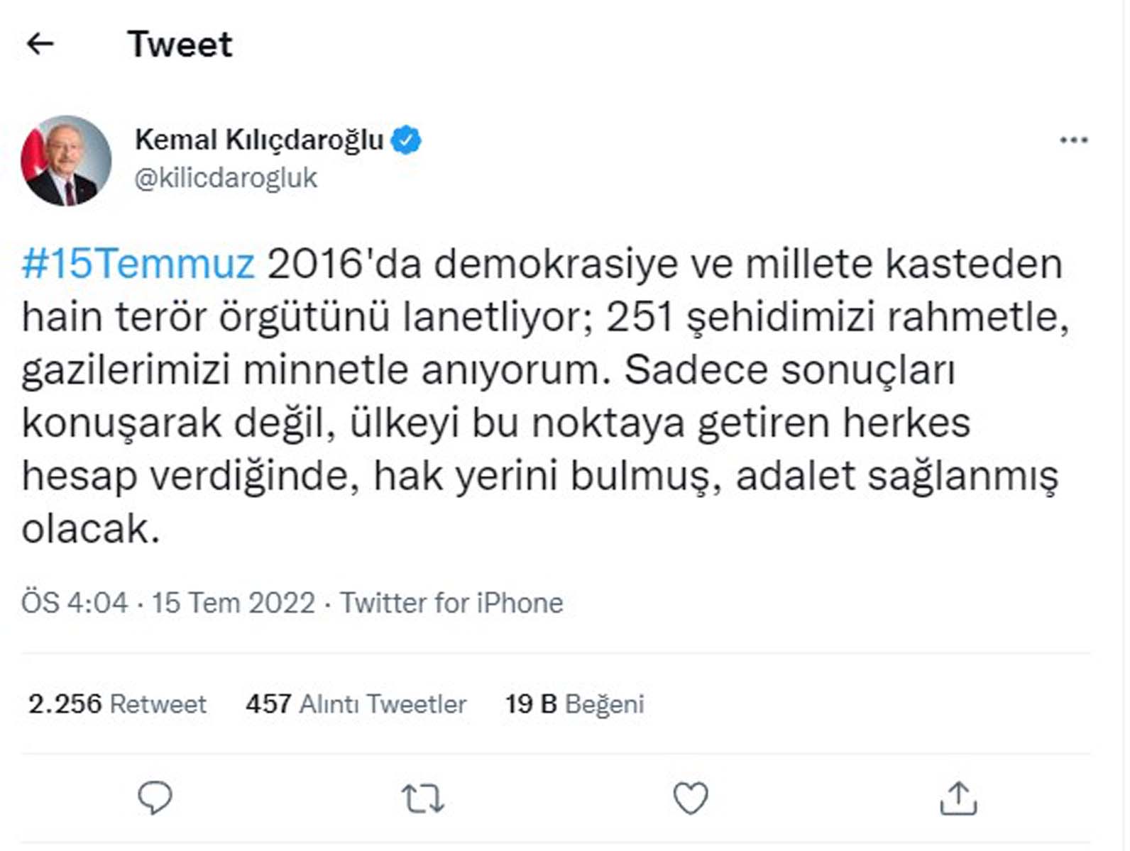 Ömer Çelik, Kılıçdaroğlu'nu 15 Temmuz paylaşımına ateş püskürdü: 15 Temmuz direnişini itibarsızlaştırmak için yeni yollar arıyor