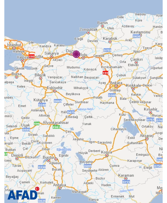 Son dakika | AFAD duyurdu: Düzce'de 4.2 büyüklüğünde deprem!