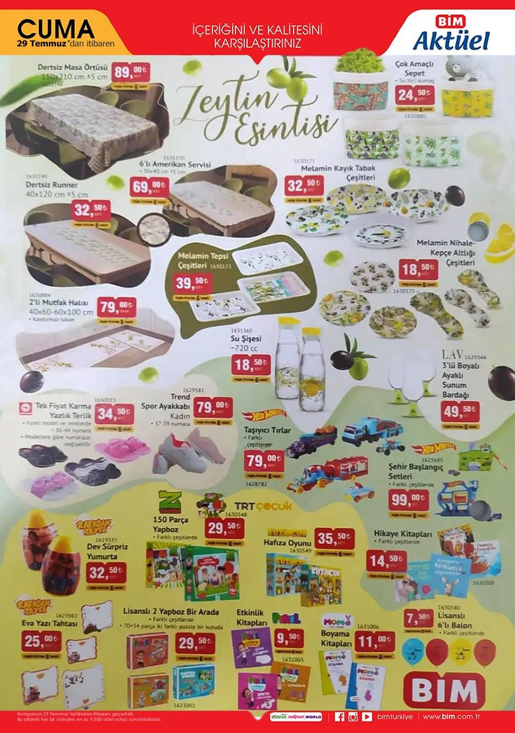 29 Temmuz 2022 BİM Aktüel ürünler kataloğu! Bu hafta BİM'de neler var? Katalogda hangi ürünler yer alıyor?