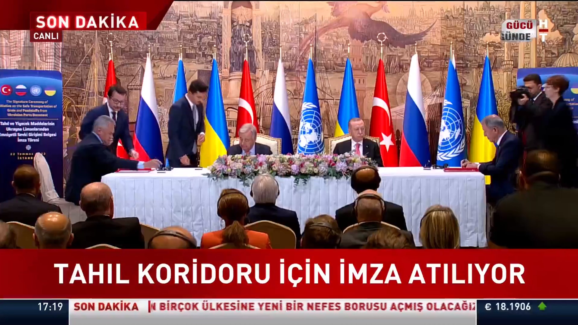 Son dakika! Dünyanın gözü Dolmabahçe'de! Rusya - Ukrayna arasında tahıl sevkiyatı anlaşması imzalandı!