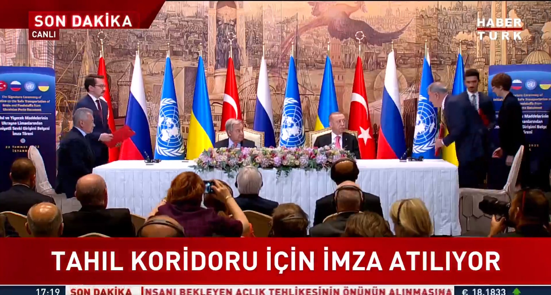 Son dakika! Dünyanın gözü Dolmabahçe'de! Rusya - Ukrayna arasında tahıl sevkiyatı anlaşması imzalandı!