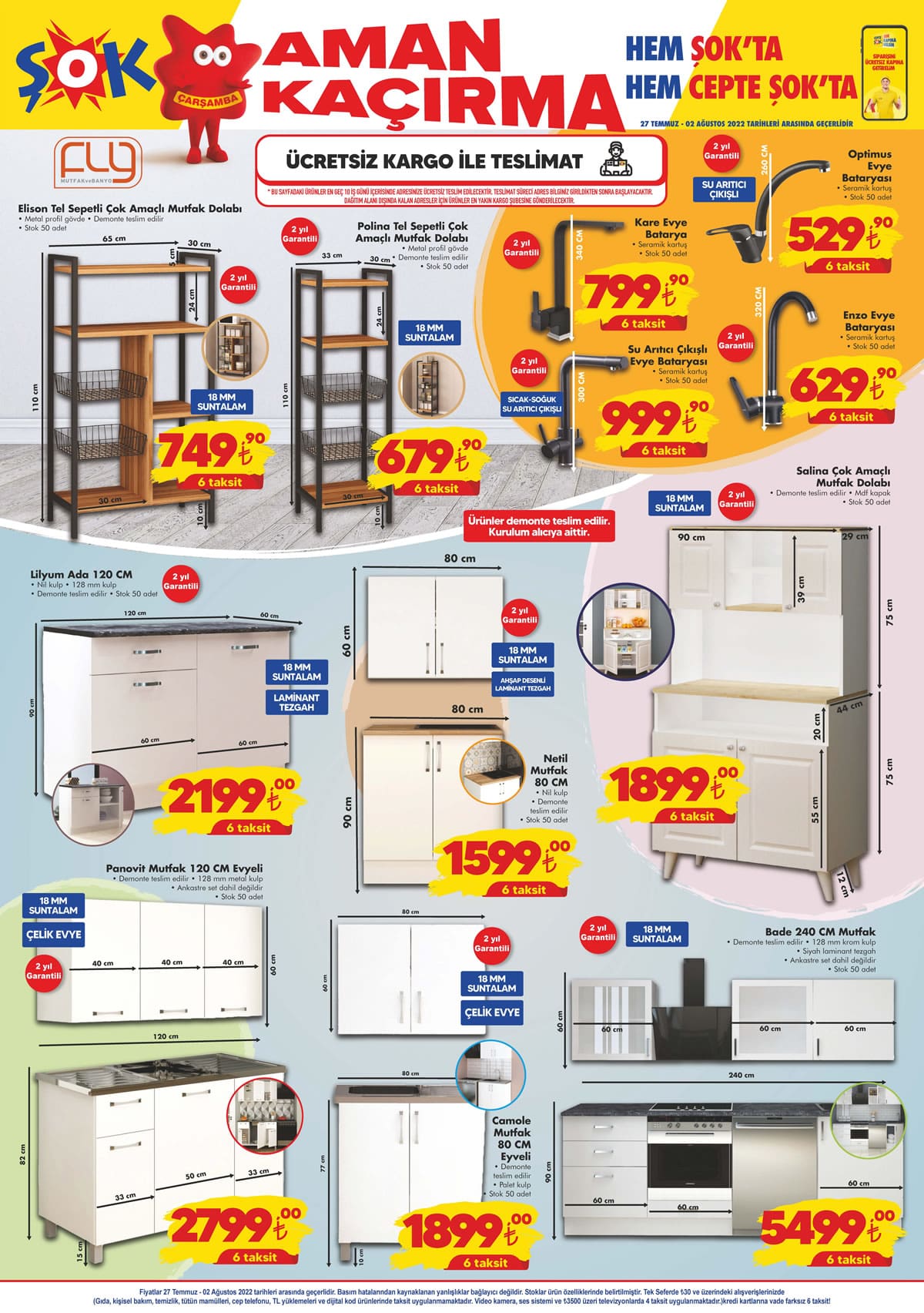 27 Temmuz - 3 Ağustos 2022 ŞOK Aktüel ürünler kataloğu! Bu hafta ŞOK'ta neler var? Katalogda hangi ürünler yer alıyor?