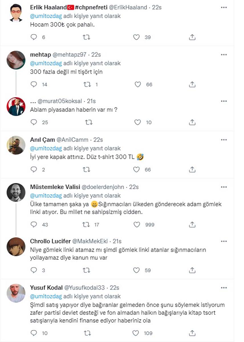 Ümit Özdağ giydiği tişörtlerin reklamını yaptı, takipçilerinin hışmına uğradı! 