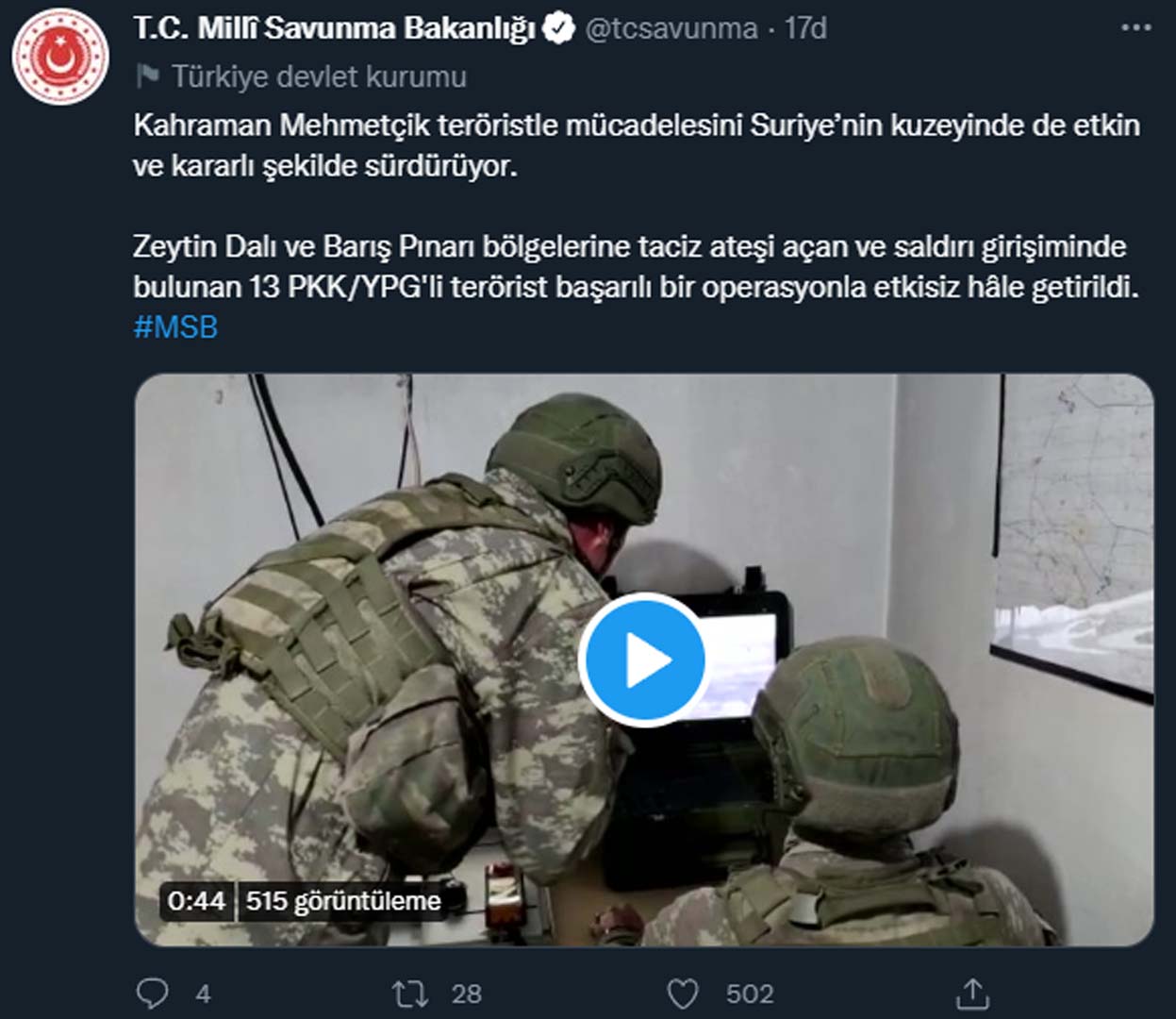 Son dakika | MSB açıkladı! Saldırı hazırlığındaki 13 terörist etkisiz hale getirildi!