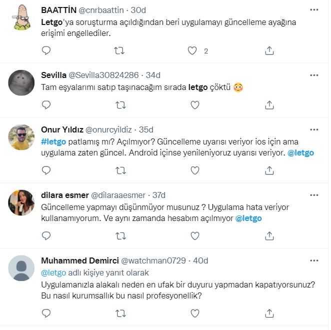 letgo güncelleme sorunu , hatası | letgo açılmıyor , ne zaman açılacak? 