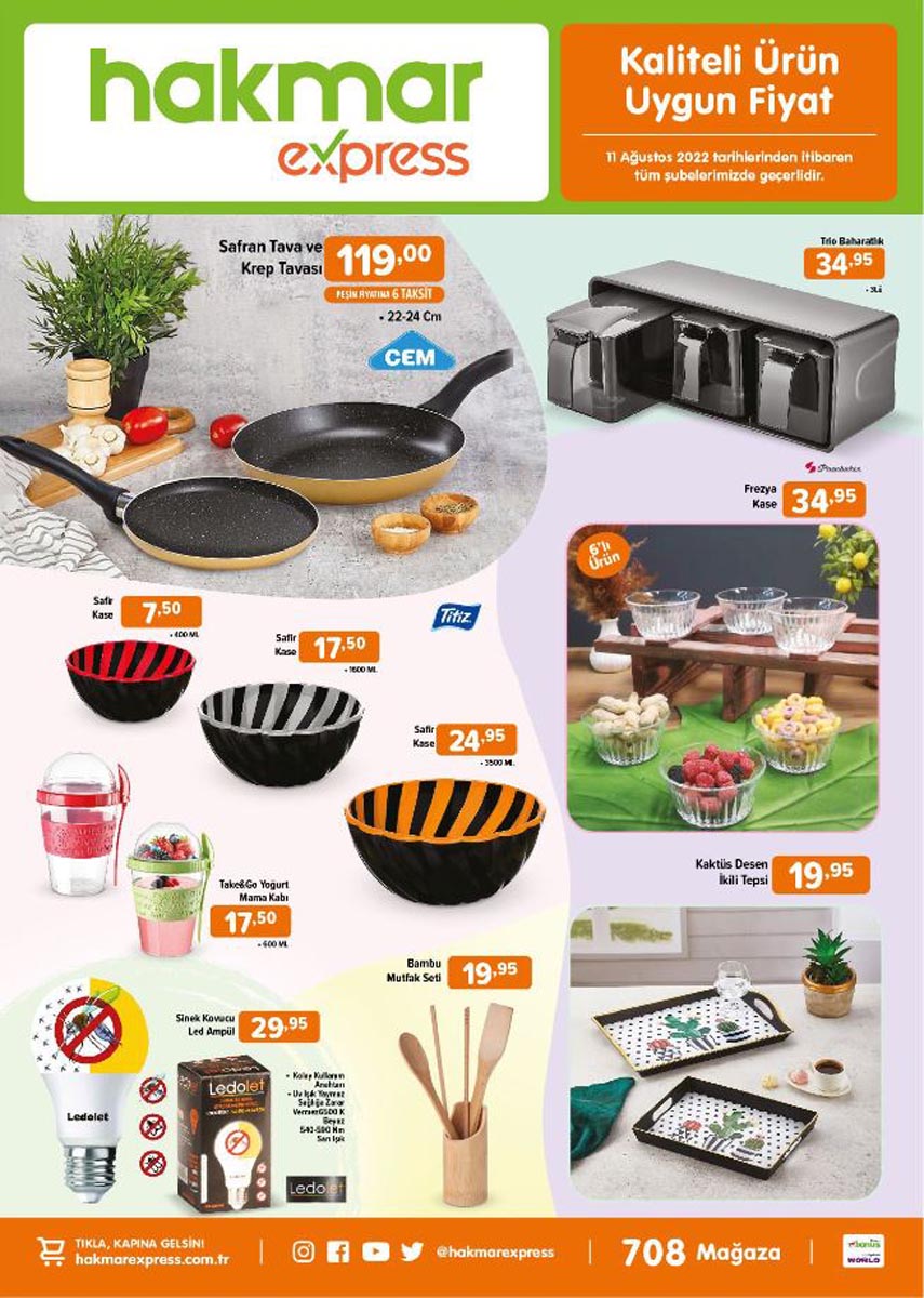 11 Ağustos 2022 Hakmar Express Aktüel ürünler kataloğu! Bu hafta Hakmar'da neler var? Katalogda hangi ürünler yer alıyor?