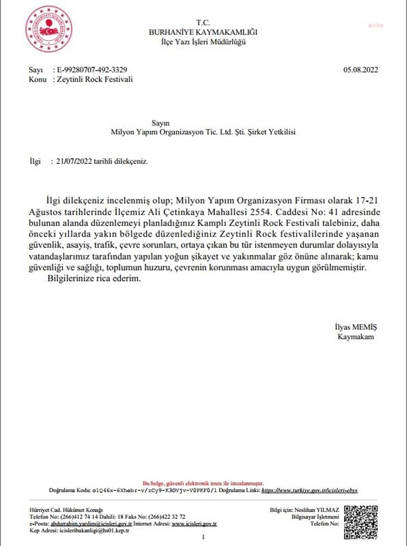 Zeytinli Rock Festivali iptal mi oldu? Zeytinli Rock Festivali neden iptal oldu?