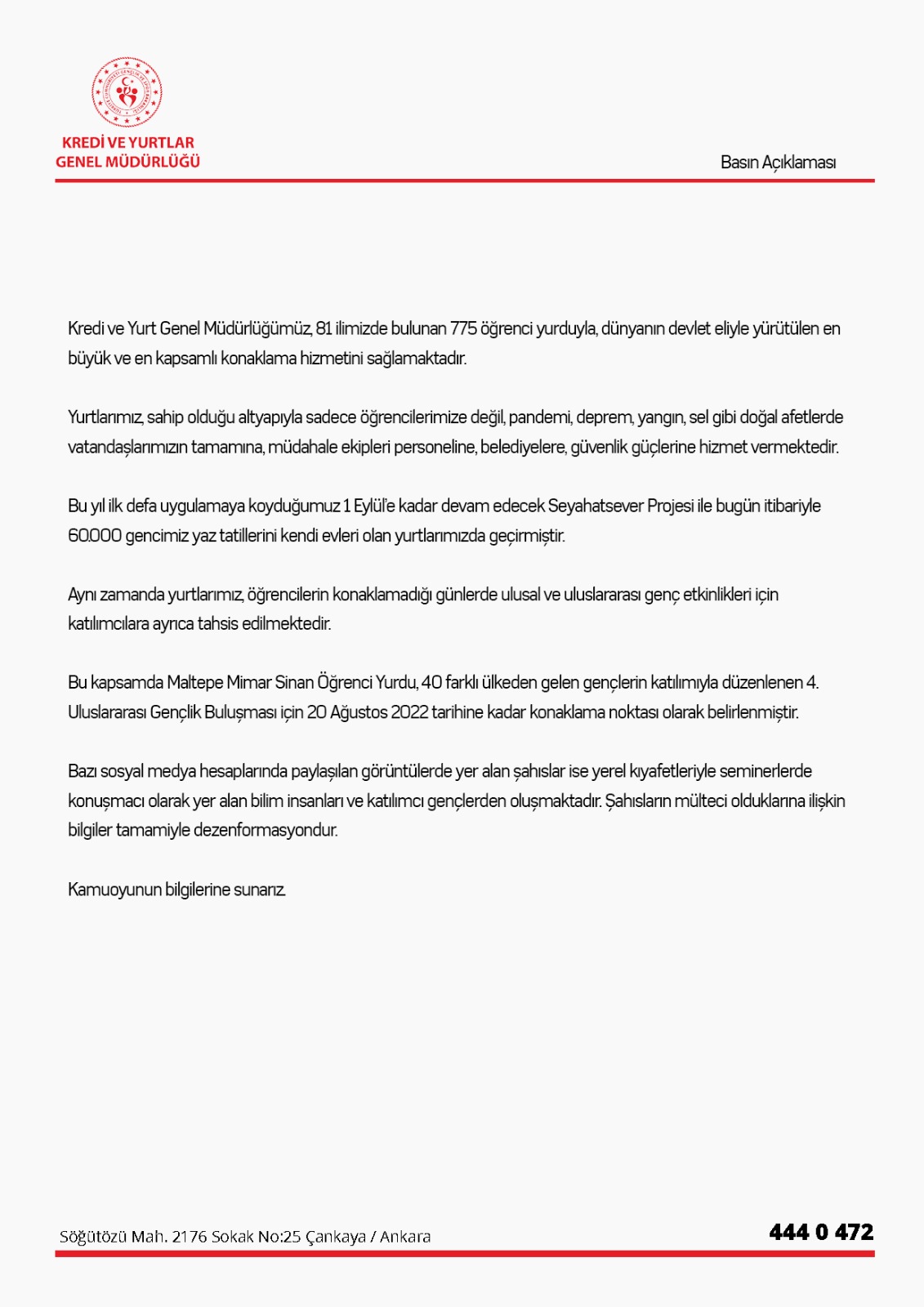 KYK yurtlarında görülen yabancı kişiler ile algı yaratılmaya çalışılmıştı! O görüntüler sonrası Kredi Yurtlar Genel Müdürlüğü'nden açıklama!